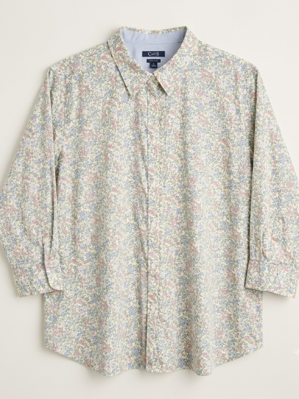 Chaps Western Women's Floral Button-Down Shirt in Pastel Multi Color Size 2X